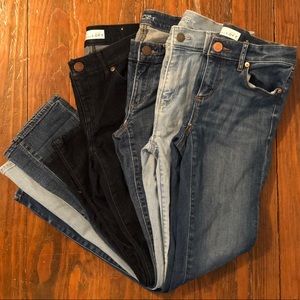 4 pair of Loft jeans, all size 24/00